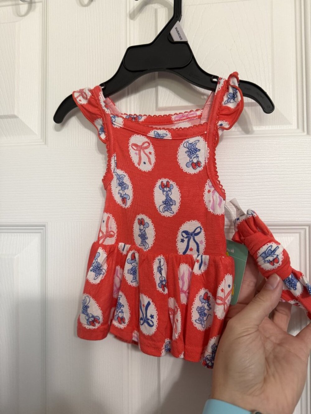 Minnie Mouse Baby Girl Dress and Headband Set